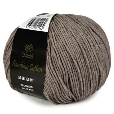 Пряжа Chante Bambino cotton (2022); Состав: 60% Хлопок, 40% Акрил; 50 г / 160 м